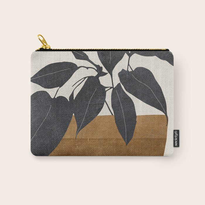 Abstract Art /Minimal Plant 144 Carry All Pouch Gallery Image 1