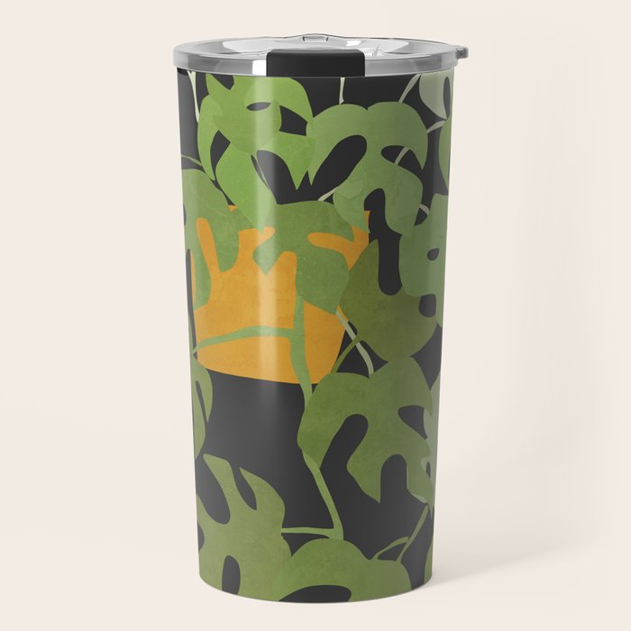 Minimal Abstract Art Plant 28 Travel Mug Gallery Image 1