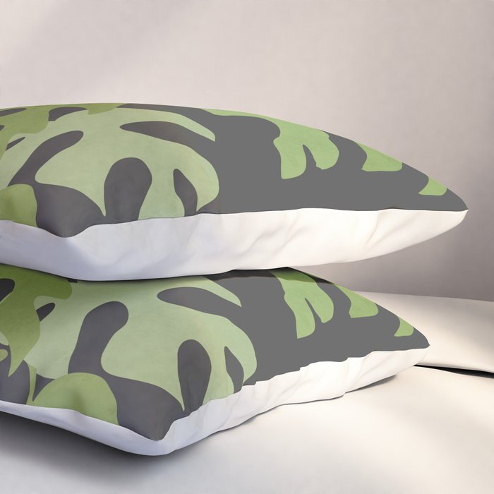 Minimal Abstract Art Plant 28 Pillow Sham Gallery Image 3