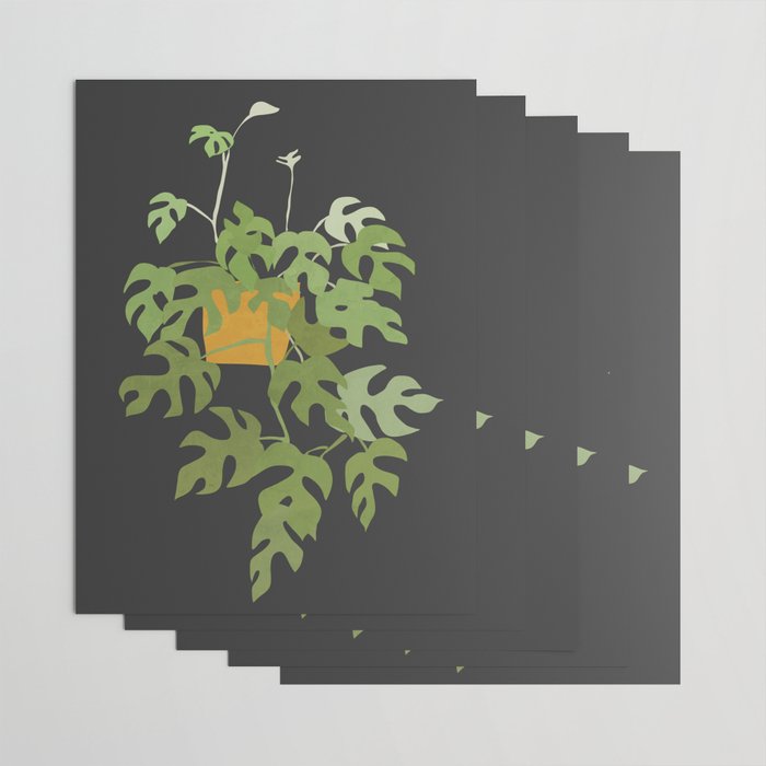 Minimal Abstract Art Plant 28 Wrapping Paper Gallery Image 3