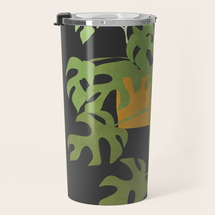 Minimal Abstract Art Plant 28 Travel Mug Gallery Image 3