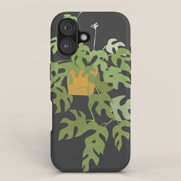Minimal Abstract Art Plant 28 iPhone Case Gallery Image 1