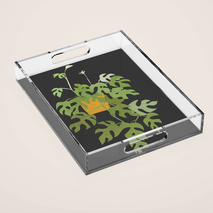 Minimal Abstract Art Plant 28 Acrylic Tray Gallery Image 1