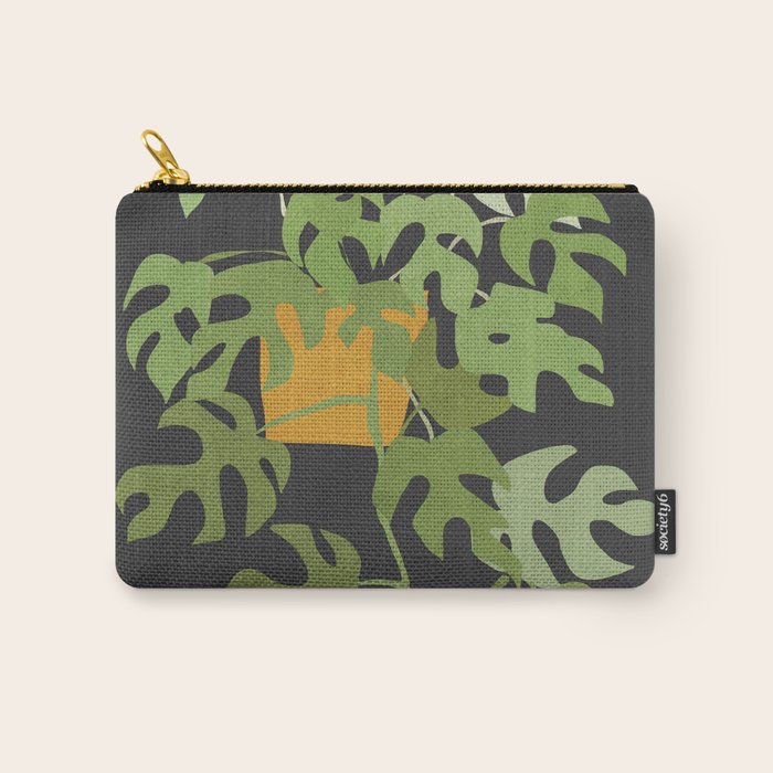 Minimal Abstract Art Plant 28 Carry All Pouch Gallery Image 1