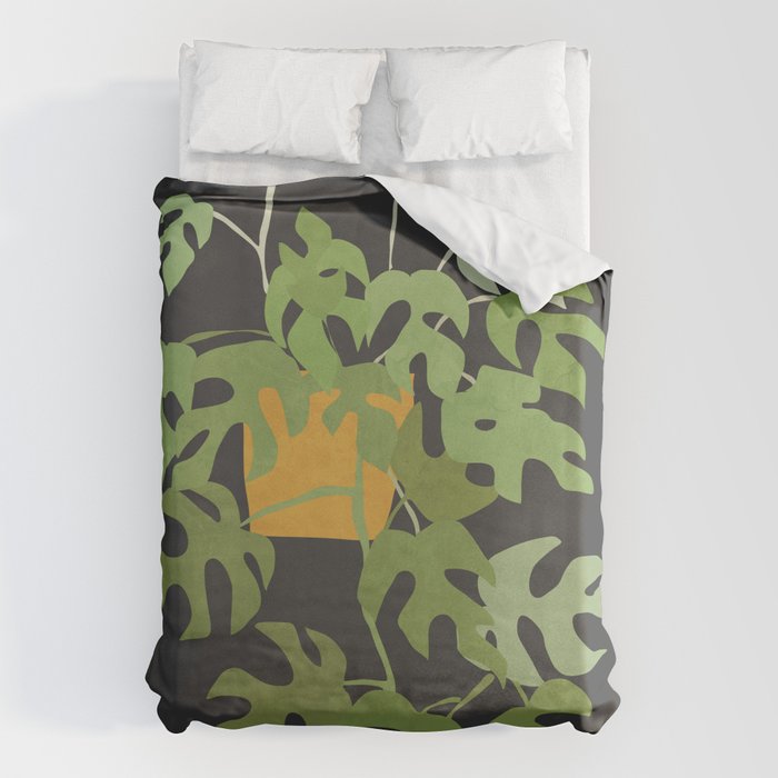 Minimal Abstract Art Plant 28 Duvet Cover Gallery Image 6