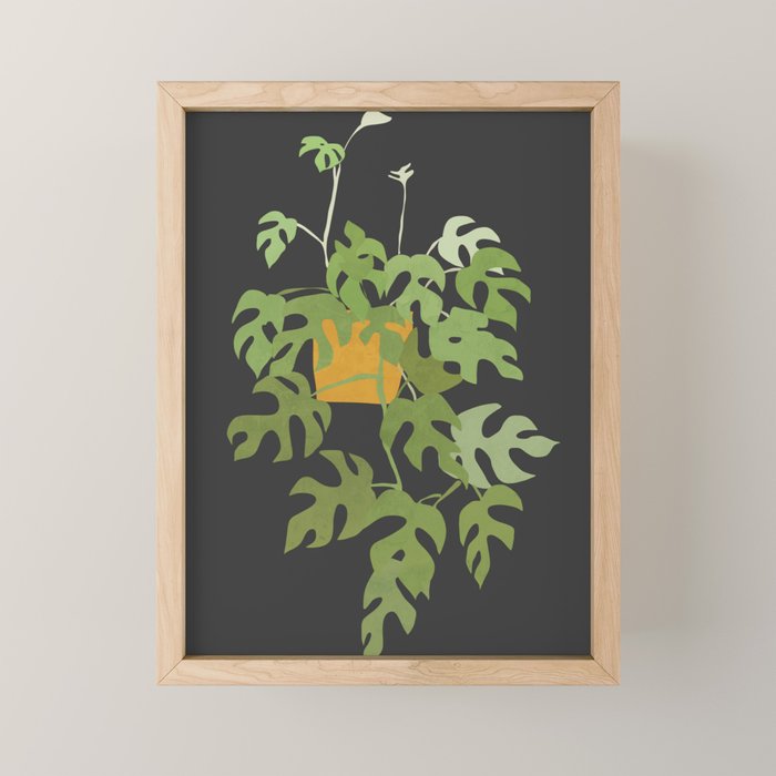 Minimal Abstract Art Plant 28 Mini Art Print Gallery Image 1