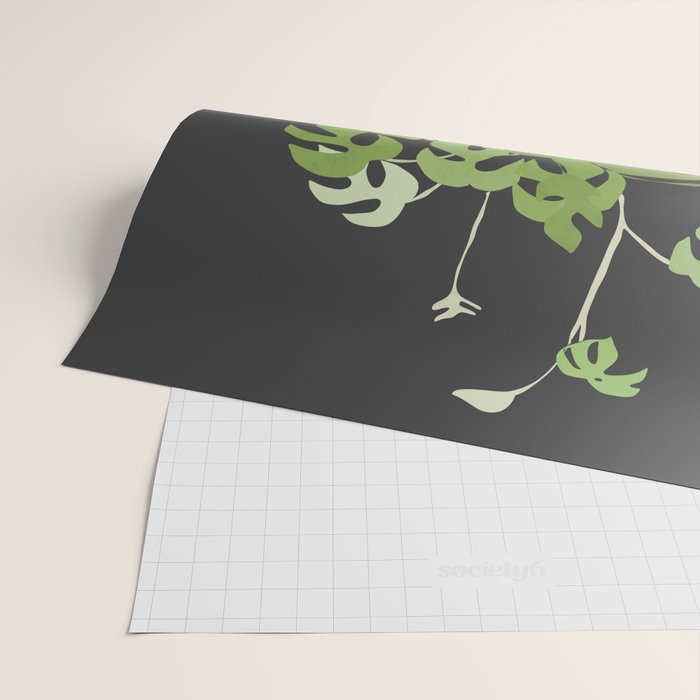 Minimal Abstract Art Plant 28 Wrapping Paper Gallery Image 2