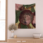 Fall Apple Orchard Painting in Red Delicious Wall Tapestry Gallery Image 2