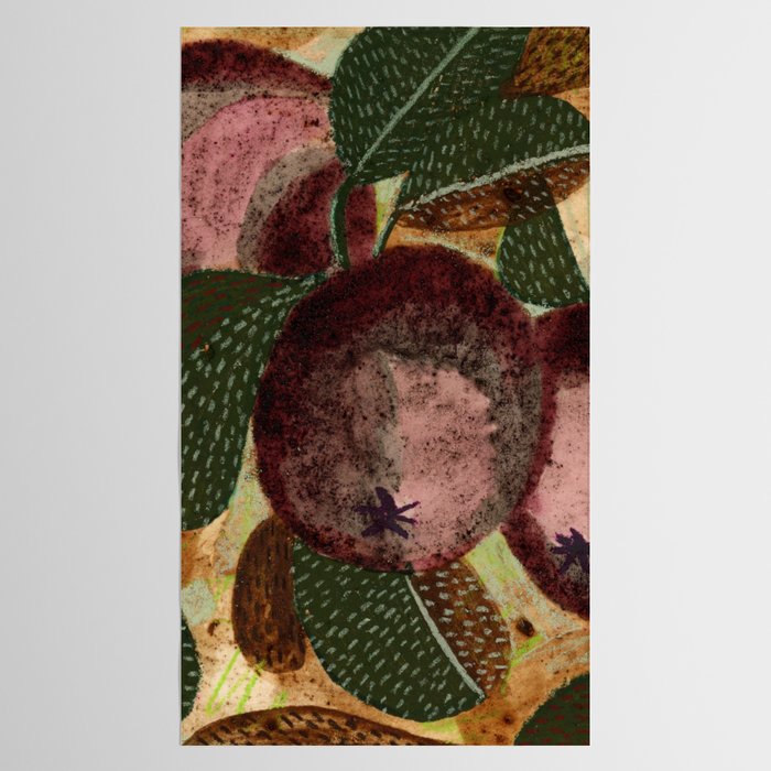 Fall Apple Orchard Painting in Red Delicious Tablecloth Gallery Image 2