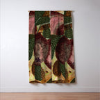 Fall Apple Orchard Painting in Red Delicious Window Curtain Gallery Image 3