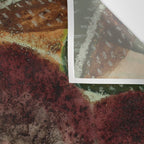 Fall Apple Orchard Painting in Red Delicious Wall Tapestry Gallery Image 3