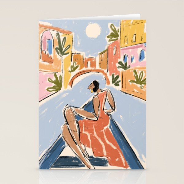 Gondola ride Stationery Card