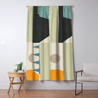 Abstract Geometric Shapes 26 Window Curtain Gallery Image 5