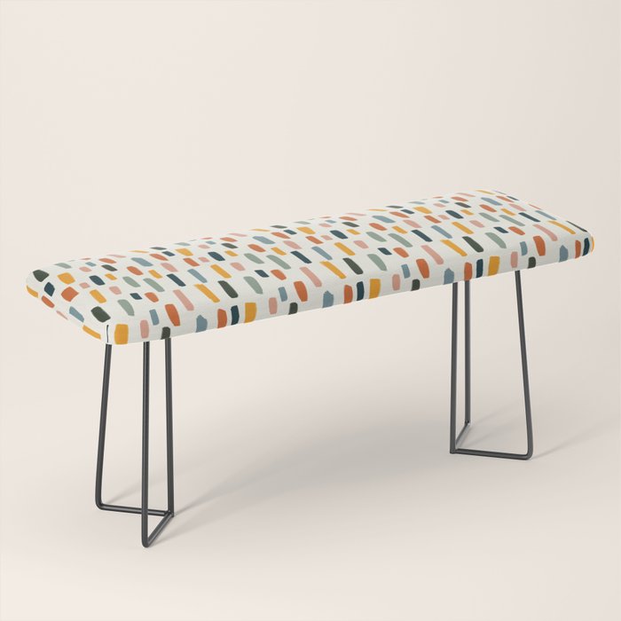 Rainbow Confetti Pattern Bench Gallery Image 1