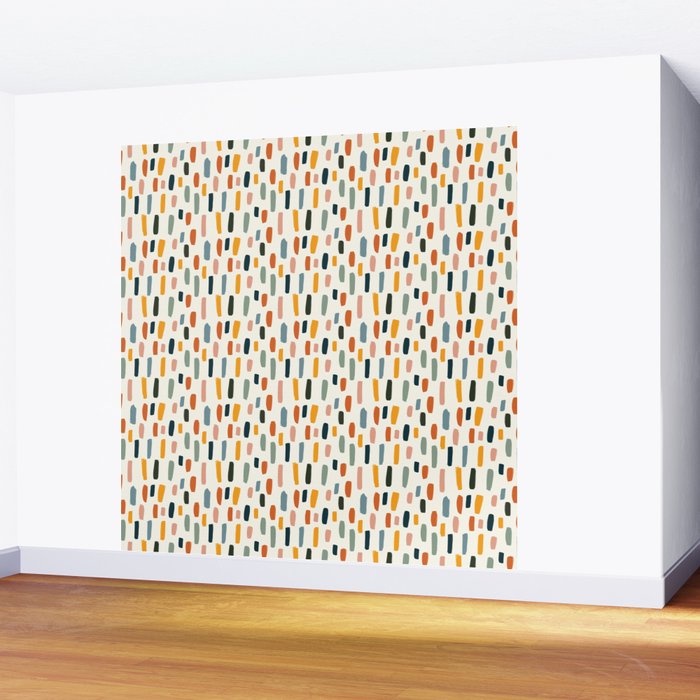 Rainbow Confetti Pattern Wall Mural Gallery Image 2