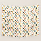 Rainbow Confetti Pattern Wall Tapestry Gallery Image 4