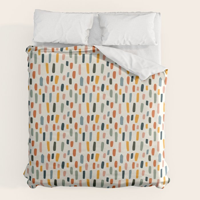 Rainbow Confetti Pattern Duvet Cover Gallery Image 2