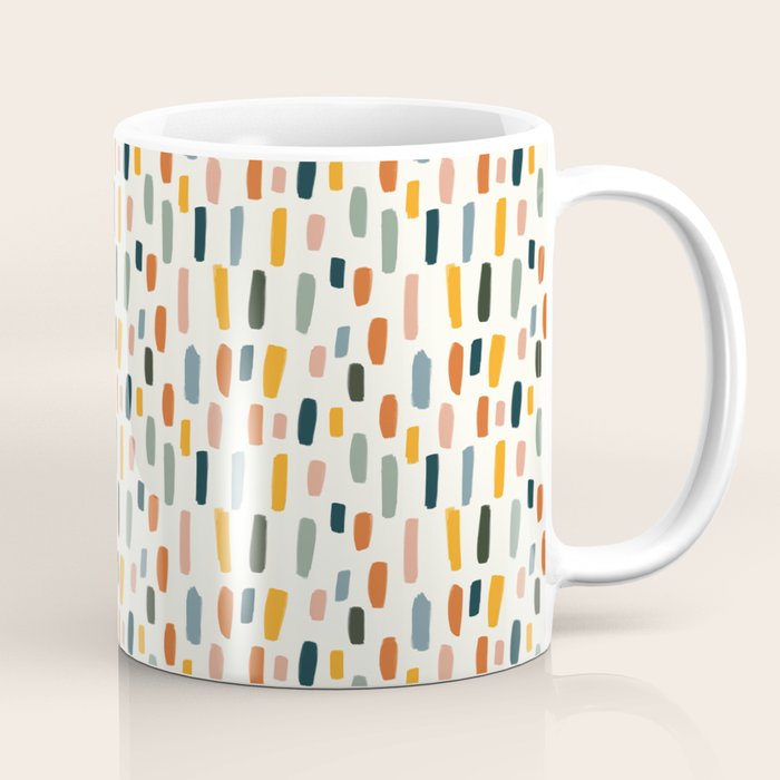 Rainbow Confetti Pattern Coffee Mug Gallery Image 1