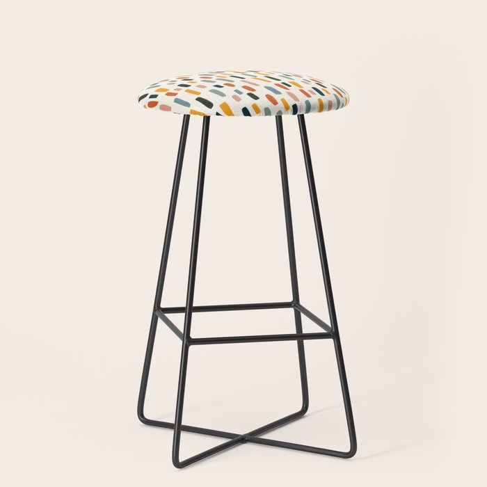 Rainbow Confetti Pattern Stool Gallery Image 1