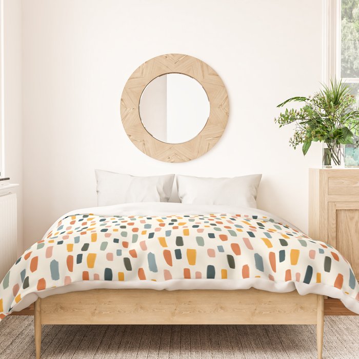 Rainbow Confetti Pattern Duvet Cover Gallery Image 3