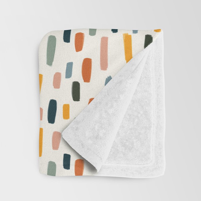 Rainbow Confetti Pattern Throw Blanket Gallery Image 3