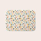 Rainbow Confetti Pattern Bath Mat Gallery Image 1