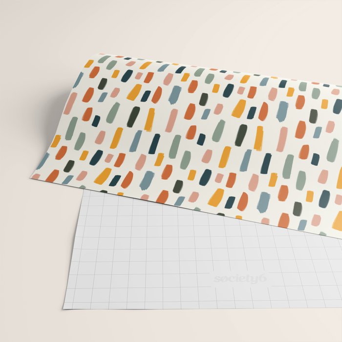 Rainbow Confetti Pattern Wrapping Paper Gallery Image 2