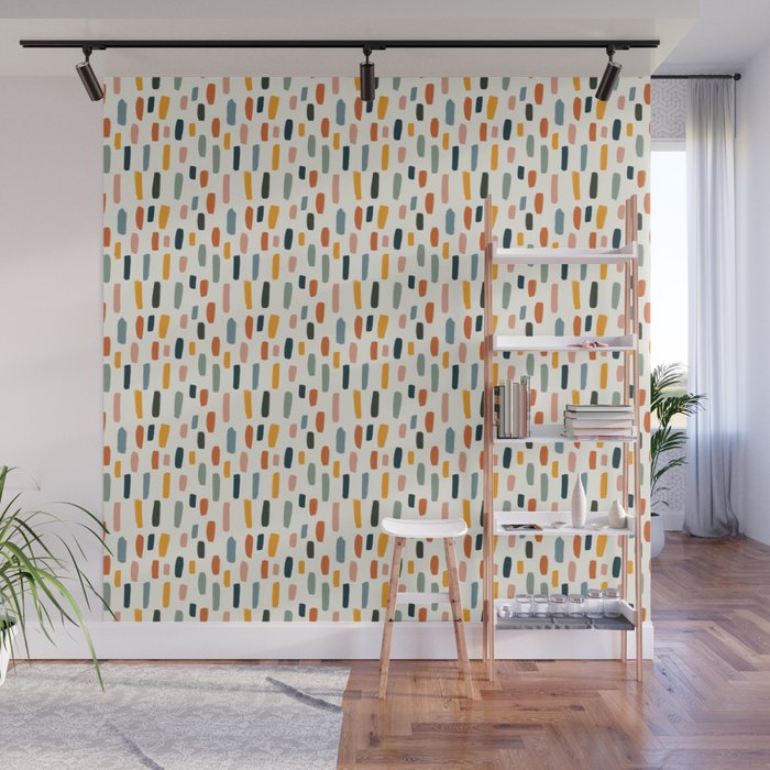 Rainbow Confetti Pattern Wall Mural Gallery Image 1