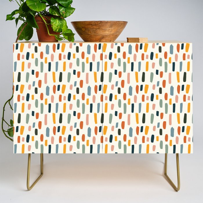 Rainbow Confetti Pattern Credenza Gallery Image 1