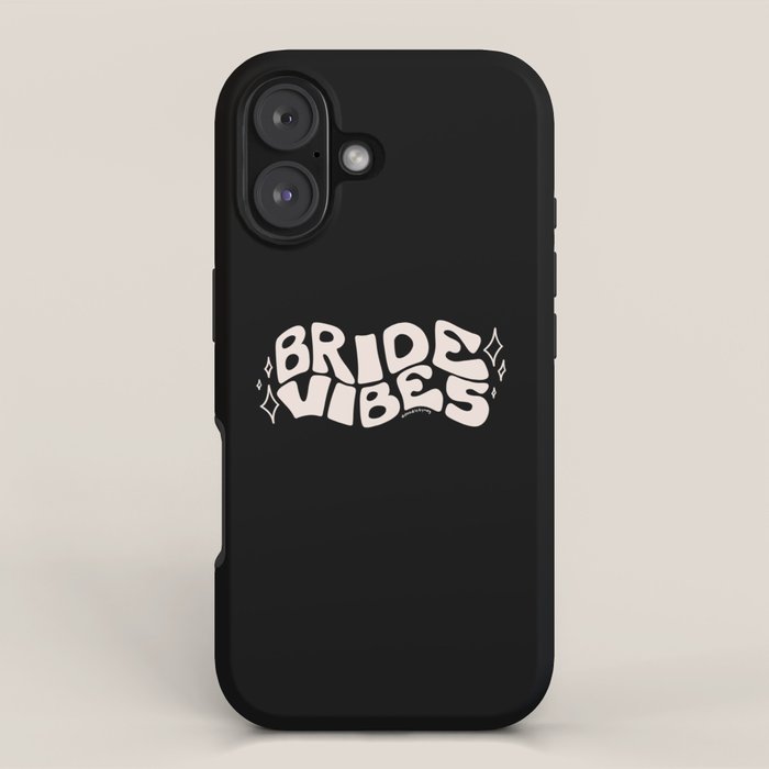 Bride Vibes in Cream iPhone Case Gallery Image 1
