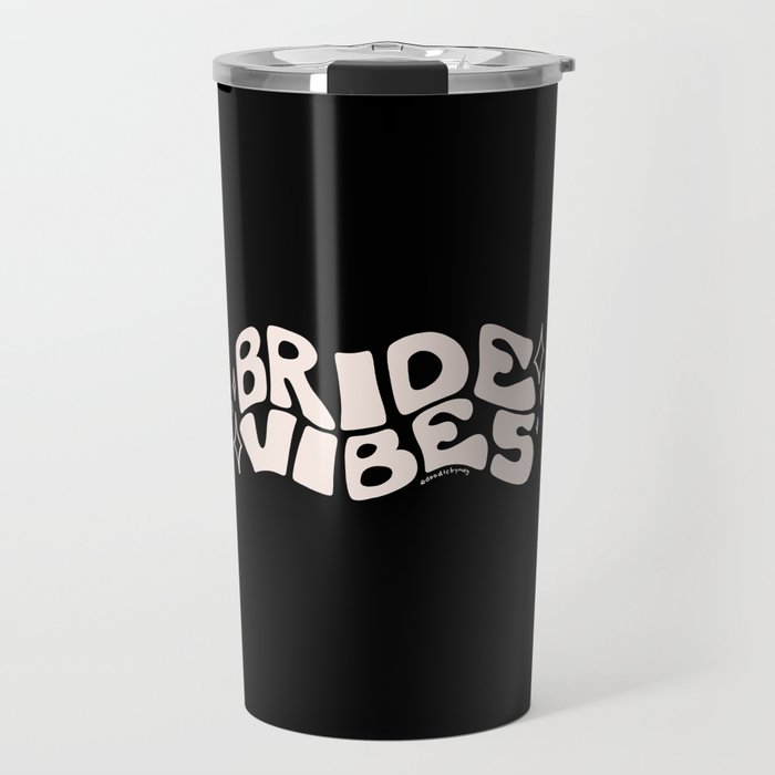 Bride Vibes in Cream Travel Mug Gallery Image 1