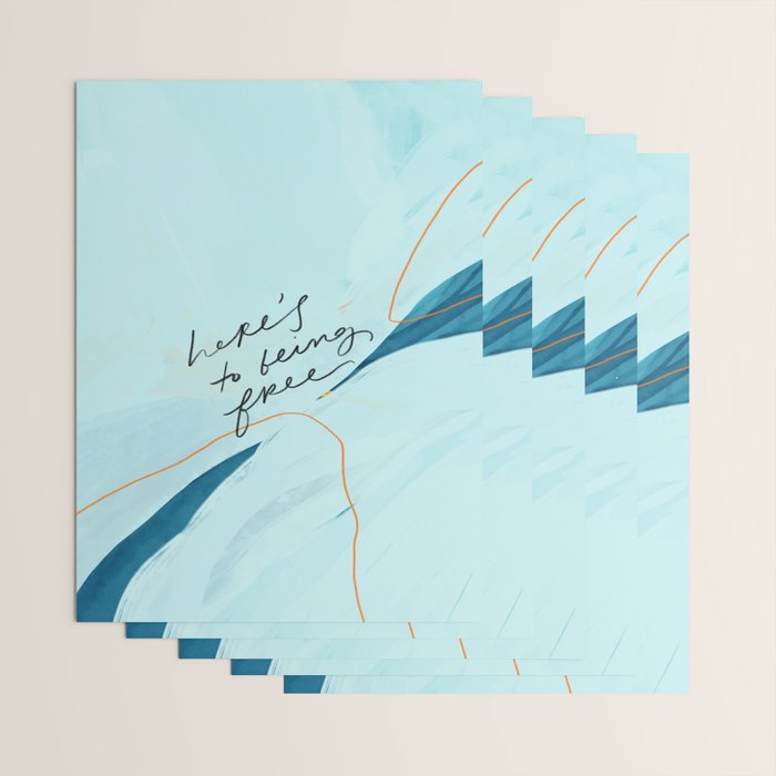 "Here's To Being Free." Wrapping Paper Gallery Image 3