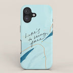 "Here's To Being Free." iPhone Case Gallery Image 1