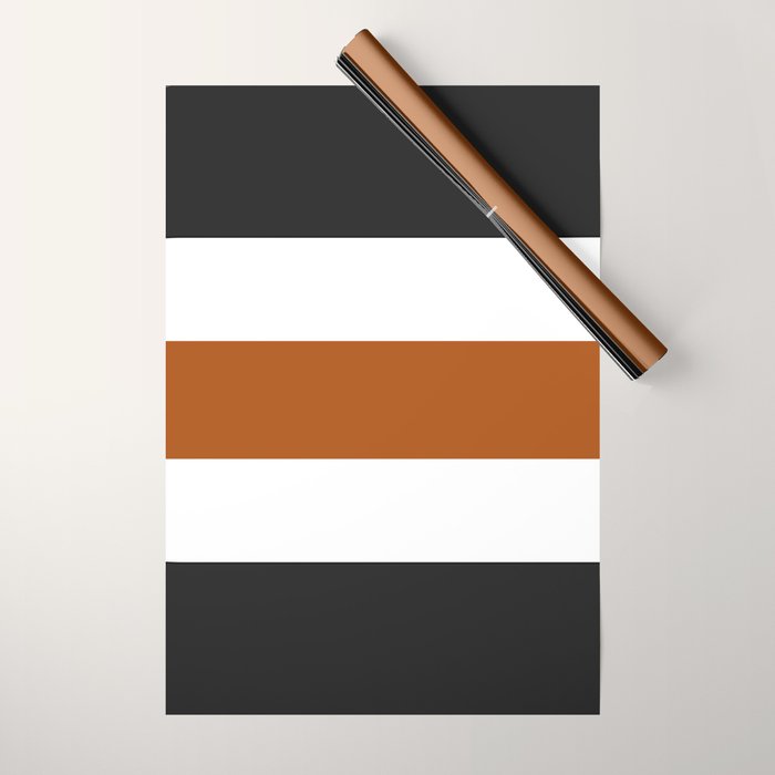 Accent (Black & Rust) Wrapping Paper Gallery Image 1