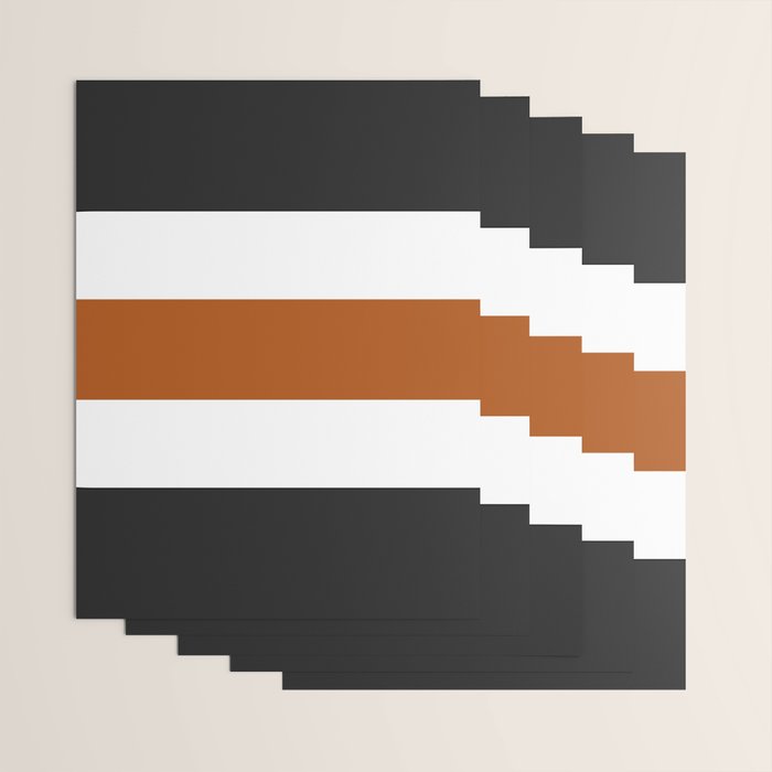 Accent (Black & Rust) Wrapping Paper Gallery Image 3