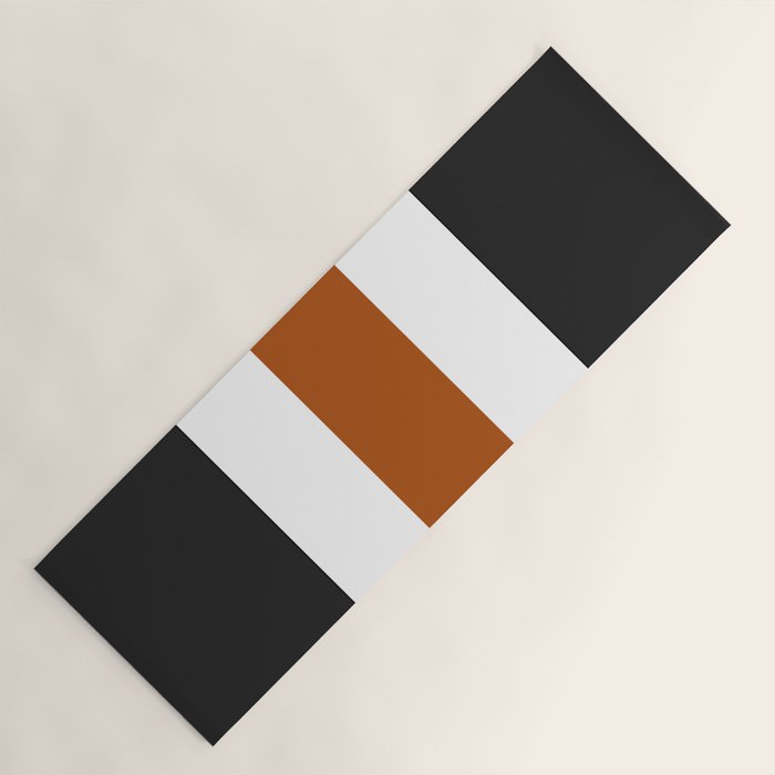 Accent (Black & Rust) Yoga Mat Gallery Image 1