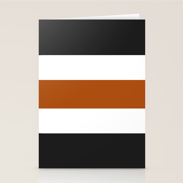 Accent (Black & Rust) Stationery Card Gallery Image 2