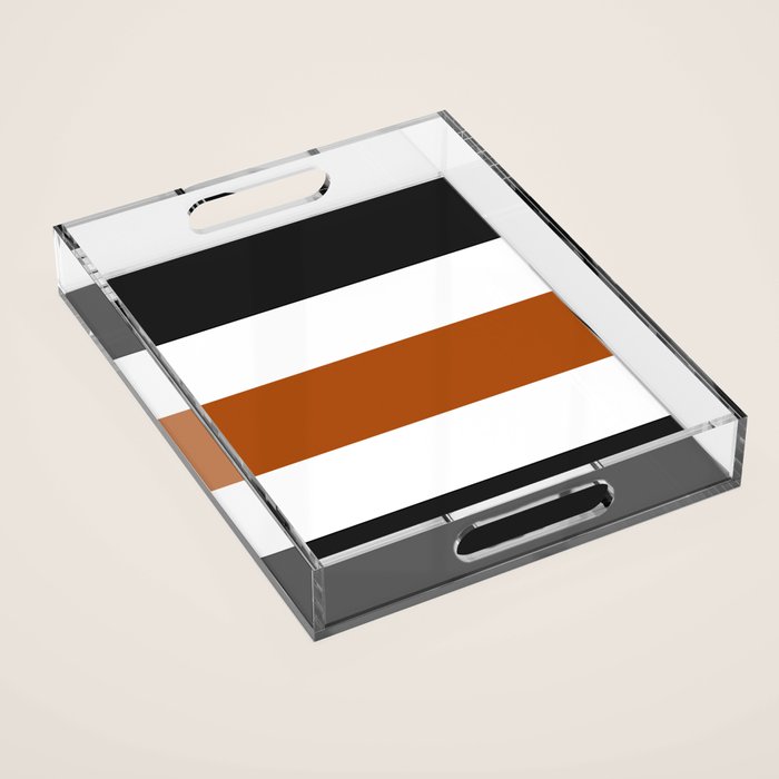 Accent (Black & Rust) Acrylic Tray Gallery Image 1