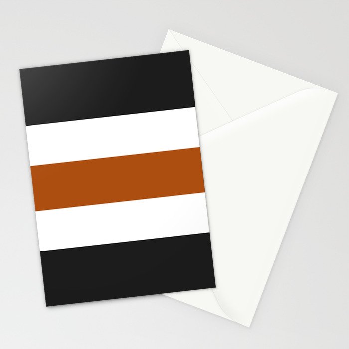 Accent (Black & Rust) Stationery Card Gallery Image 2