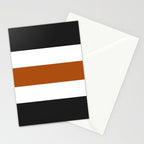 Accent (Black & Rust) Stationery Card Gallery Image 2