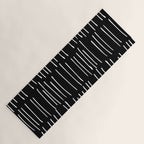 Abstract Stripes on Black Yoga Mat Gallery Image 1
