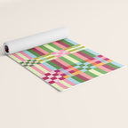  Woven Checks and Stripes - Festive Multi Yoga Mat Gallery Image 2