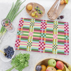  Woven Checks and Stripes - Festive Multi Cutting Board Gallery Image 2