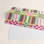  Woven Checks and Stripes - Festive Multi Wrapping Paper Gallery Image 2