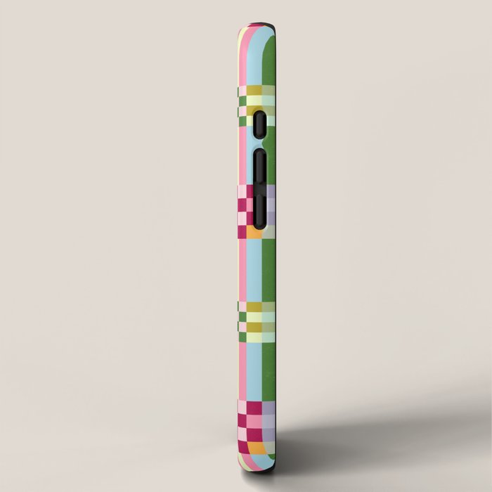 Woven Checks and Stripes - Festive Multi iPhone Case Gallery Image 2
