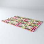  Woven Checks and Stripes - Festive Multi Rug Gallery Image 3