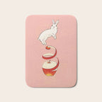 The apple makes bunny happy Bath Mat Gallery Image 1