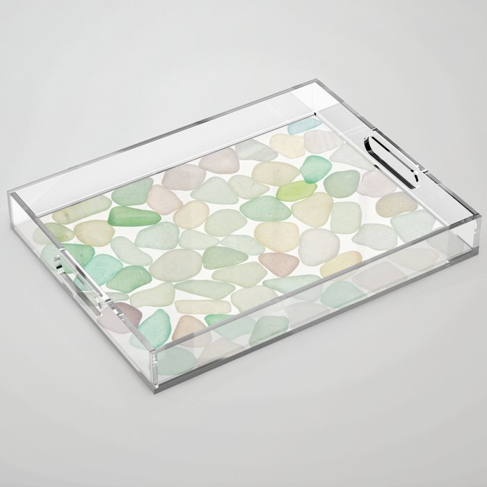 Sea Glass Collection - Soft Pastels Acrylic Tray Gallery Image 1