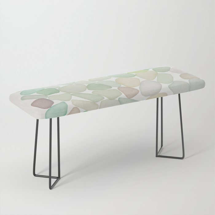 Sea Glass Collection - Soft Pastels Bench Gallery Image 1