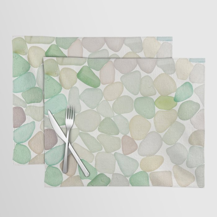 Sea Glass Collection - Soft Pastels Placemat Gallery Image 1